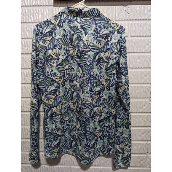 SanSoleil Women Multicolor Golf UPF 50 Pebble Beach Logo Long Sleeve Shirt Large - Picture 4 of 6